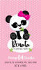 Invitación Digital Panda Bebé Nena 0