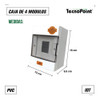 Pack X4 Cajas Para Termica De Aplicar Con Tapa 4 Modulos Idt 3