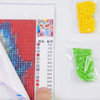 Kit Tela E Quadro Para Bordar Diamantes em Mosaico pavões 3