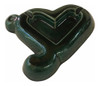 Cenicero Verde De Cerámica Forma De Corazón 0