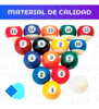 Bolas De Pool Juego Completo Nuevo Caja 16 Bolas Profesional 2