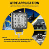 Faro Caminero Aluminio Cuadrado Led Luz Óptica Farol 6