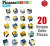 ~? Picassotiles 1 Magnetic Puzzle Building Cubes Blocks Para 2