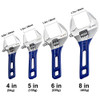 Llave Inglesa Ajustable De Gran Apertura Con Mango Corto 4 4