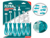 Juego Set 6 Destornilladores Plano Phillips Total Imantado 6 0