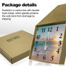 Britimes Reloj De Pared, Cuadrado, Silencioso, Sin Tictac, F 4