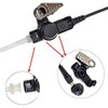 Airsn 2 Pin Auricular Acústico Transparente Earpieceheadset 3