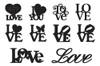 Vectores Corte Laser - 70 Palabras San Valentin Amor 5