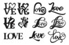 Vectores Corte Laser - 70 Palabras San Valentin Amor 6