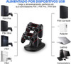 Estacion Carga Lh22 Para Joystick Play 4 Doble Cargador Usb 3