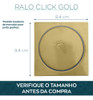 Ralo Click 10x10 Dourado E Valvula Pia Banheiro 7/8 Aço Inox 5