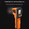 Termômetro Laser Digital Infravermelho Laranja T600 3