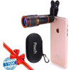 Universal 8 X Clip Óptico De Lente De Zoom Telescopio Telefo 2