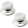 Uxcell 2 Pomos De Tapa De Acero Inoxidable Para Ollas, Tapas 0