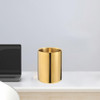 . Porta Caneta Dourado Papelaria Pincel De Maquiagem Copo 6