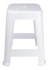 Banqueta Banco Plástica Mor Resistente Apilable Blanco 0