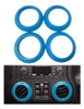 18 X Decoración Interior Acento Trim Kits Luz Azul Para Jeep 4