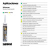 12 Selladores Silicona Neutra Construcción Suprabond 280ml 6