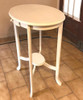 Mesa Oval Apoyo Arrime Auxiliar Tornada Cajon Vintage Retro 3
