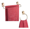 Kit Porta Toalha Ventosa Argola Toalheiro Banheiro Rose Gold 0