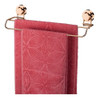 Kit Porta Toalha Ventosa Argola Toalheiro Banheiro Rose Gold 4