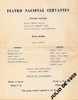 Programa Teatro Nacional Cervantes             Julio De 1959 1