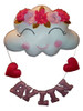 Colgante En Fieltro Nube Y Nombre 0