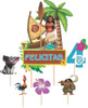 Cake Topper Imprimible Digital Personalizado Moana Gratis!! 0