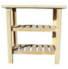 Mesa Quesera Vanitory Pino 0,80 Cm  Arrime Y Dos  Cajones 1