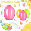 Huevos De Pascua Plasticos Para Rellenar 15cm X 12u Clear 1