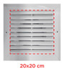 Rejilla Ventilacion 20x20 Conexión Diam 15cm. Exterior 25x25 3