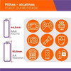 10x Pilhas Duracell Alcalina Pequena Aa 1,5v Com Nota Fiscal 6