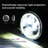 A 5,75 Polegadas Led Farol Motocicleta Projetor Farol Super 7