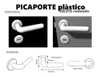 Manija Plastica Picaporte Redondo Selffix 104 X 12 Negras 1