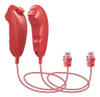 2 Joysticks Nunchuck Para Nintendo Wii/wii U Rojo 0