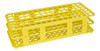 Estante Rack Plastico P/ 90 Tubos De Ensaio 13mm Amarela 2