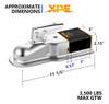 Acoplador De Remolque Recto Xpe Para Enganche De Bola De 2 P 3