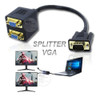 Splitter Vga Divisor | Conecta De Una Salida Vga 2 Monitores 1
