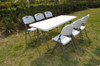 Silla Plegable Pvc Blanca - Camping Exterior Jardin 1