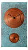 Reloj De Pared De Regalo De Granja Rústica De Cobre Turquesa 0
