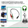 Cable Adaptador 2 Plug 3.5 M A Jack Audio Compatible Con Ps4 2