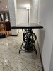 Mesa Vintage Singer Con Tapa De Madera 4