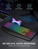 Teclado Inalámbrico Con Iluminación Y Soporte Para Teléfono 5