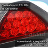 Luz Freio Lanterna Universal Vermelho Led Brake Light 12v 2
