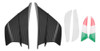 . Kit De Asa Aerodinâmica Para Motocicleta Winglet Spoiler 1