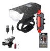 Combo Luces Led Bicicleta Delantera Y Trasera Recargables 0