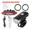 Combo Luces Led Bicicleta Delantera Y Trasera Recargables 2