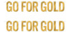 Beistle Gold Foil Go Streamers 2 Piezas, 7  X 5' 0