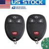 1 Par Reemplazo Arranque A Control Remoto Coche Fob Clave Pa 1