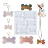 Molde Silicona Dijes Huesitos Resina Porcelana 1
